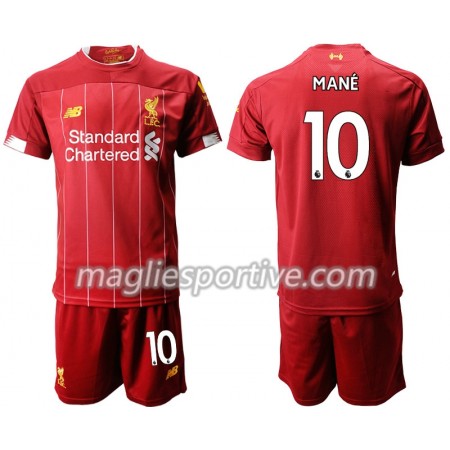 Completo Calcio Liverpool MANE 10 Bambino Divisa Prima 2019/2020